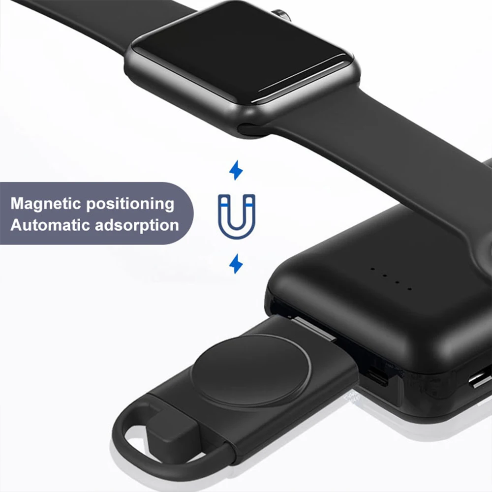 Bezprzewodowa ładowarka magnetyczna 2 w 1 dla Apple Watch 8 7 6 5 4 3 2 SE ultraszybki podstawka ładująca dla iWatch Apple Watch ładowarka