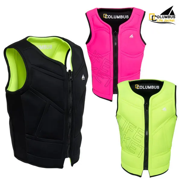 Columbus KC certified Black Label 3 lightweight neoflen life vest double-sided