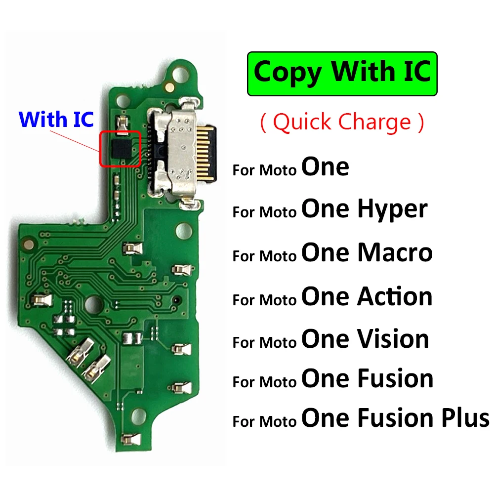 

New For Motorola Moto One Macro Hyper Action Vision Fusion Plus USB Charging Port Dock Charger Plug Connector Board Flex Cable