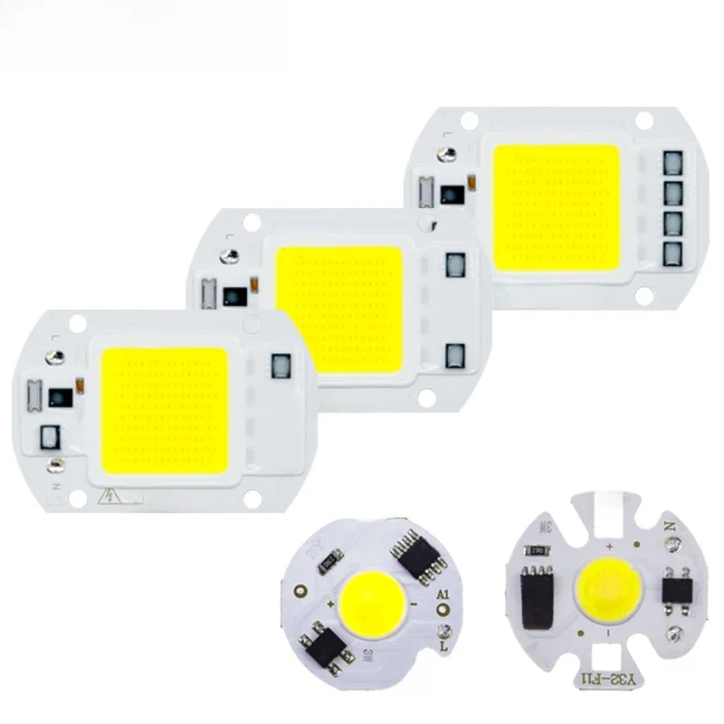 COB LED Chip Light 220V 10W 50W 20W 30W 3-9W prostokątna lampa chipowa do reflektorów bez potrzeby sterownika DIY Led Floodlight Lamp Y27 Y32 — zdjęcie 2