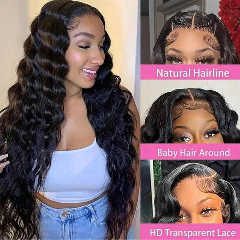 200% الكثافة البرازيلي شعر بشري لعذراء مجعد الدانتيل الجبهة الباروكات شفافة HD 13x4 الدانتيل الباروكات الأمامية موجة عميقة الباروكات قبل قطعها #4