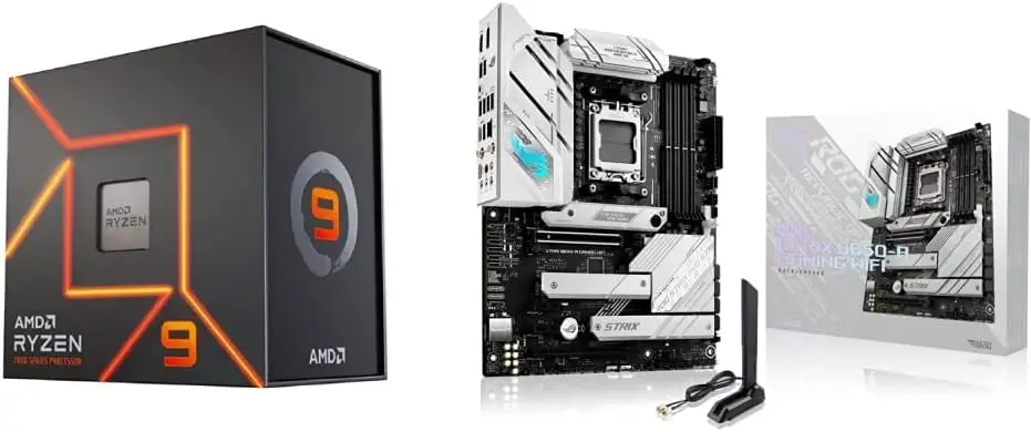 AMD Ryzen  9 7900X 12-Core, 24-Thread Unlocked Desktop Processor ASUS ROG Strix B650-A Gaming WiFi 6E AM5