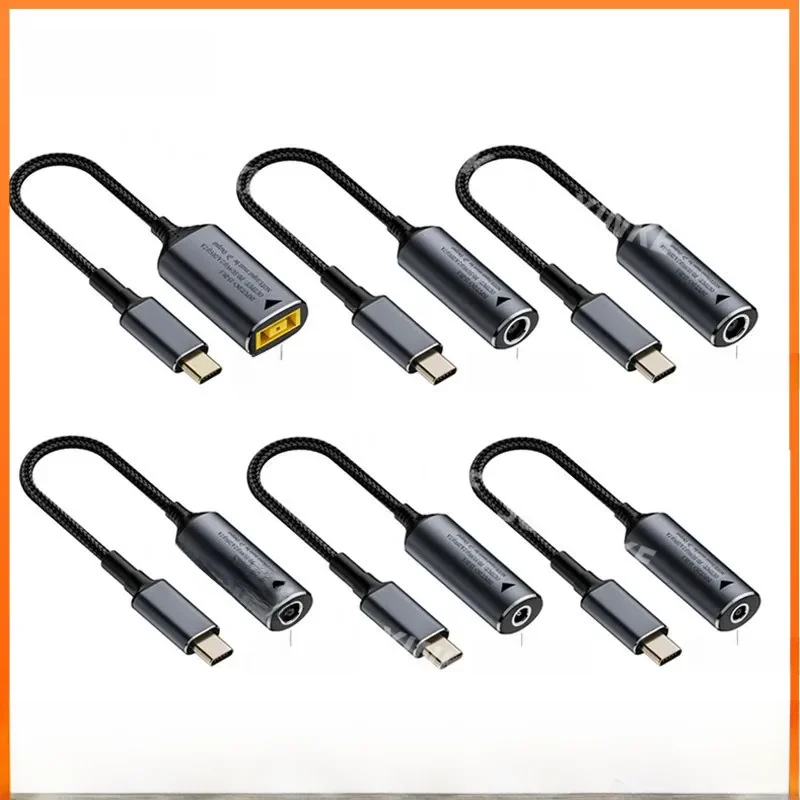140W DC do typu C PD Kabel uniwersalny DC Jack 7.4x5.0 5.5x2.1 4.5x3.0mm Adapter żeński na USB-C męski Kabel konwertera ładowarki — zdjęcie 2