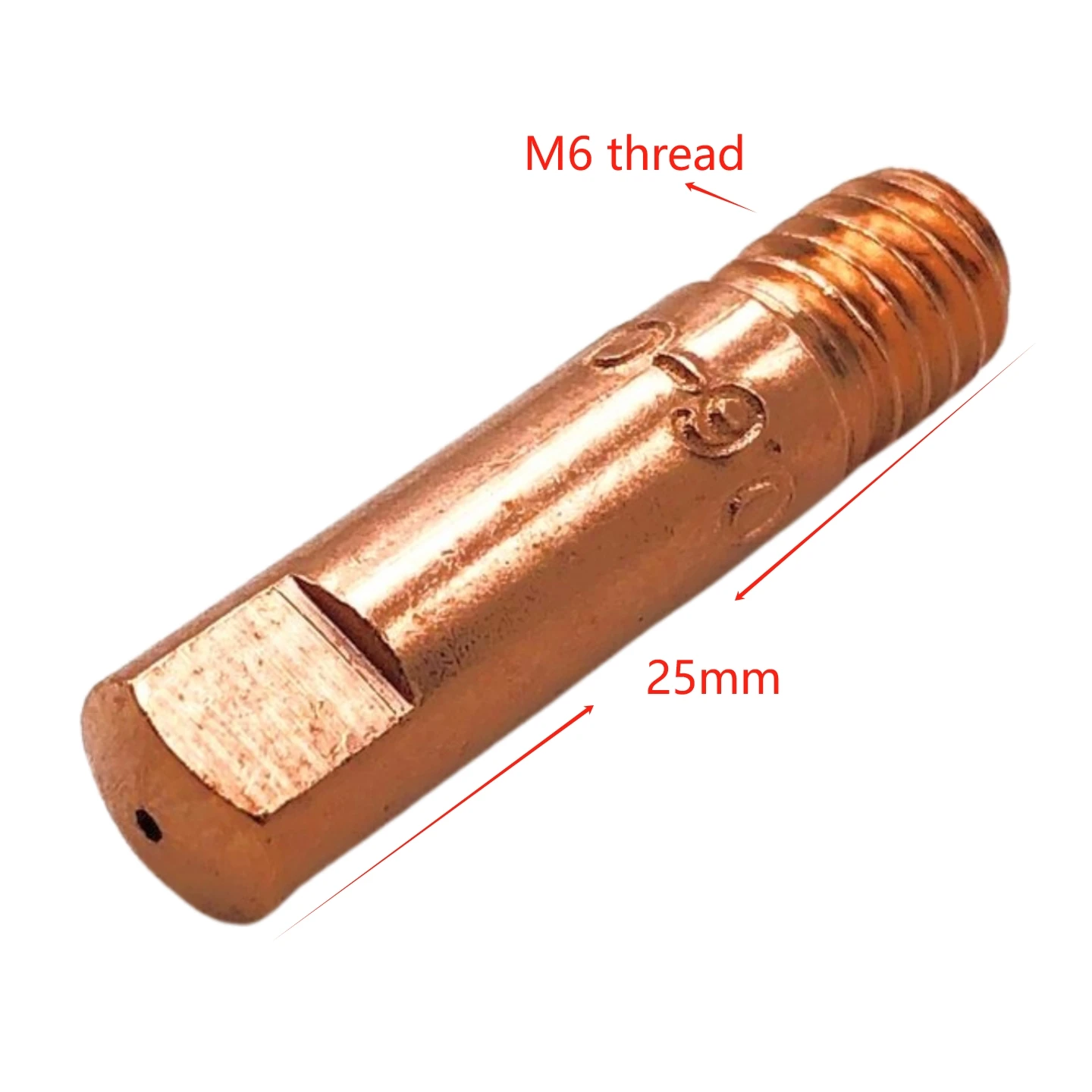 10pcs M6x25 Contact tip 15 AK 15AK Mig Welder MIG MAG Welding Torch Consumables Binzel BW Style MIG-160 JINSLU