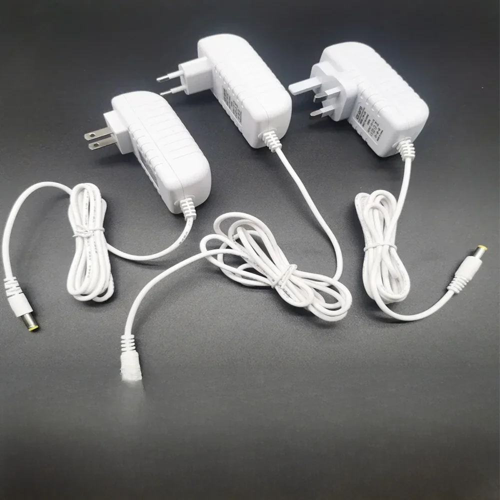 DC12V 2A 3A Adapter voeding 12 V US/EU/UK Transformator Oplader voor 5050 2835 5630 LED string strip Bar Licht LED Driver Plug - afbeelding 2