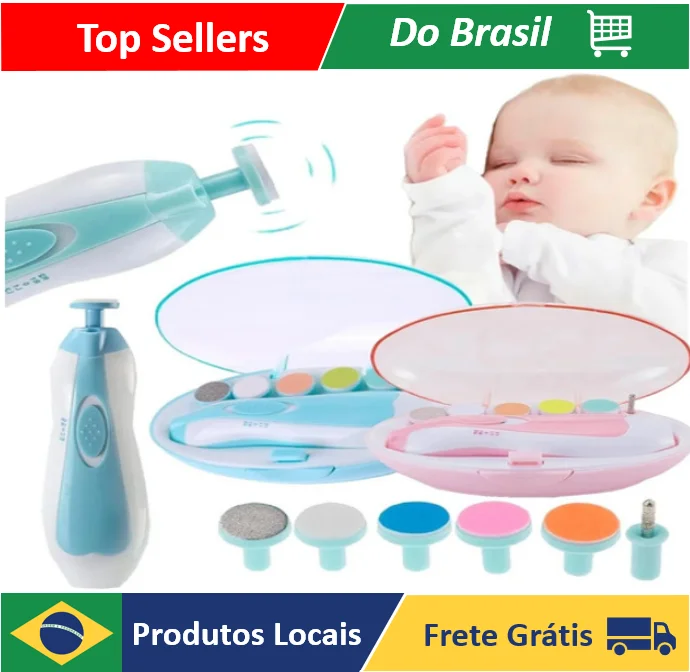 Baby Infant Baby Nail Sander Electric Trimmer Clipper C/6 Refis - Neverdie Store