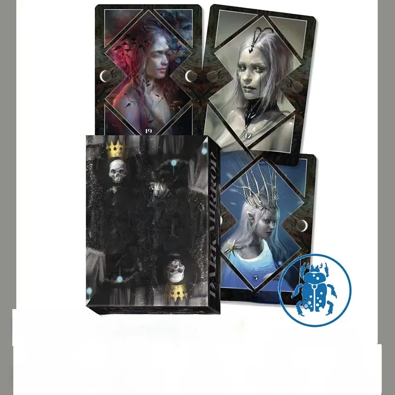 Lo scarabeo, 32 cartão oracle, espelho escuro, laura sava, final fantasy, com livro, tarô, deck,