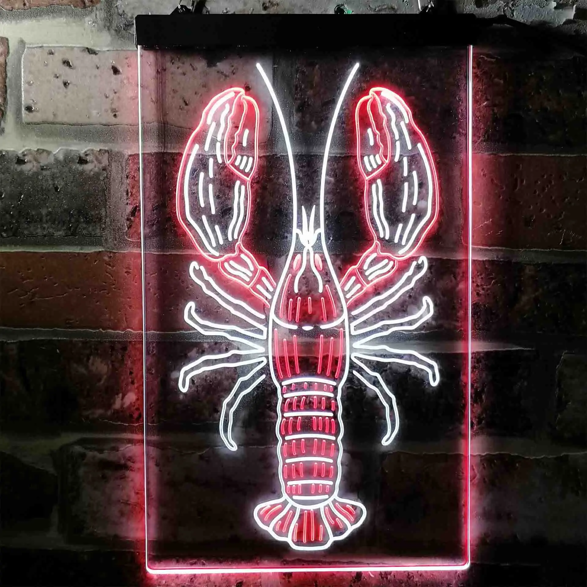 

Salmon fish Dual Color LED Neon Sign Lobster Seafood Restaurant Dual Color LED Neon Sign