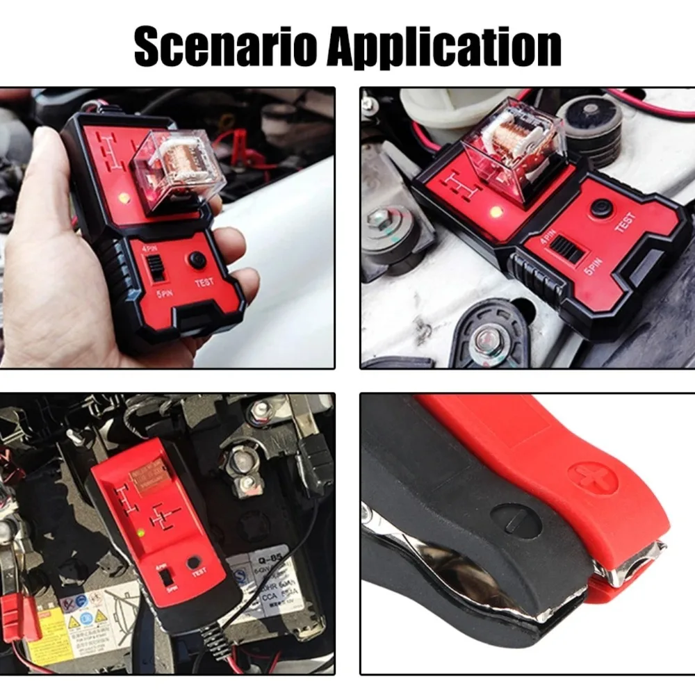 LED Indicator Light Car Battery Checker Electronic Test Car Relay Tester Diagnostic Tools Automotive Accessories Universal 12V