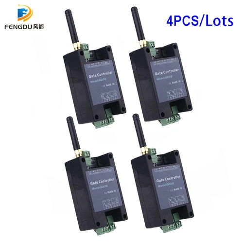 Barrera de garaje G202 GSM 4 piezas, abridor de puerta, Control remoto, llamada gratuita, interruptor de relé de bloqueo electrónico