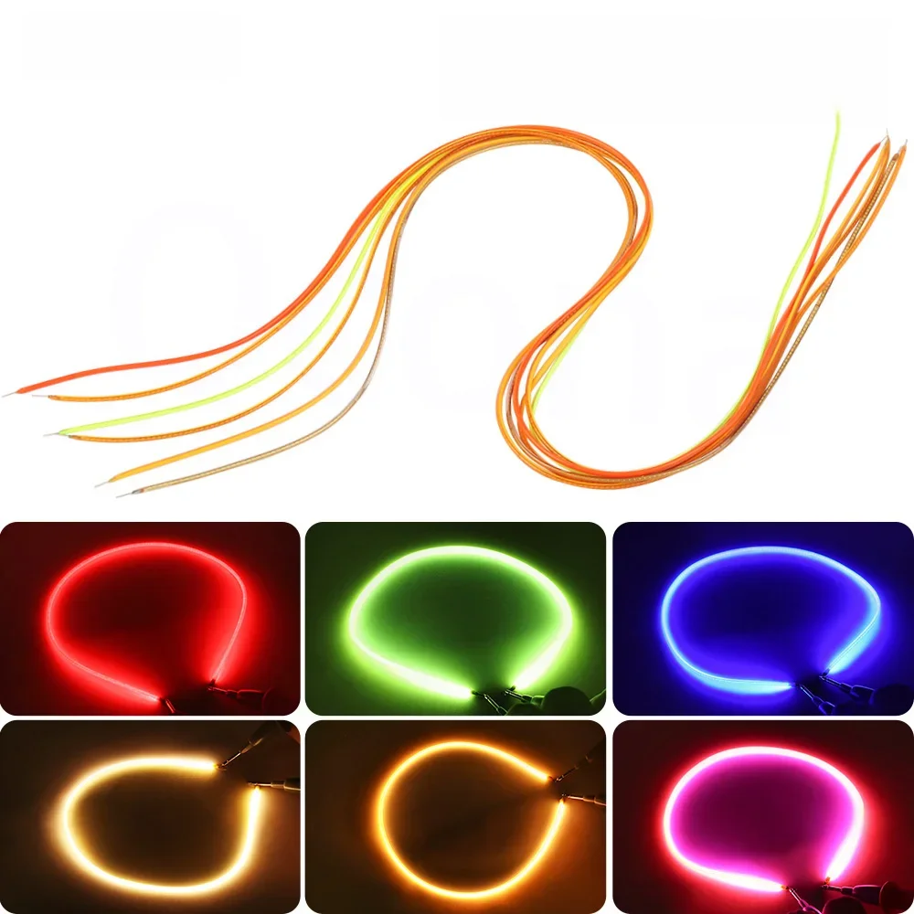 Elastyczny żarnik LED o długości 30 mm/60 mm/1200 mm do kreatywnych części lamp DIY Dioda DC 12 V/24 V Różowy Ciepły Biały Czerwony Niebieski Zielony Fioletowy — zdjęcie 2