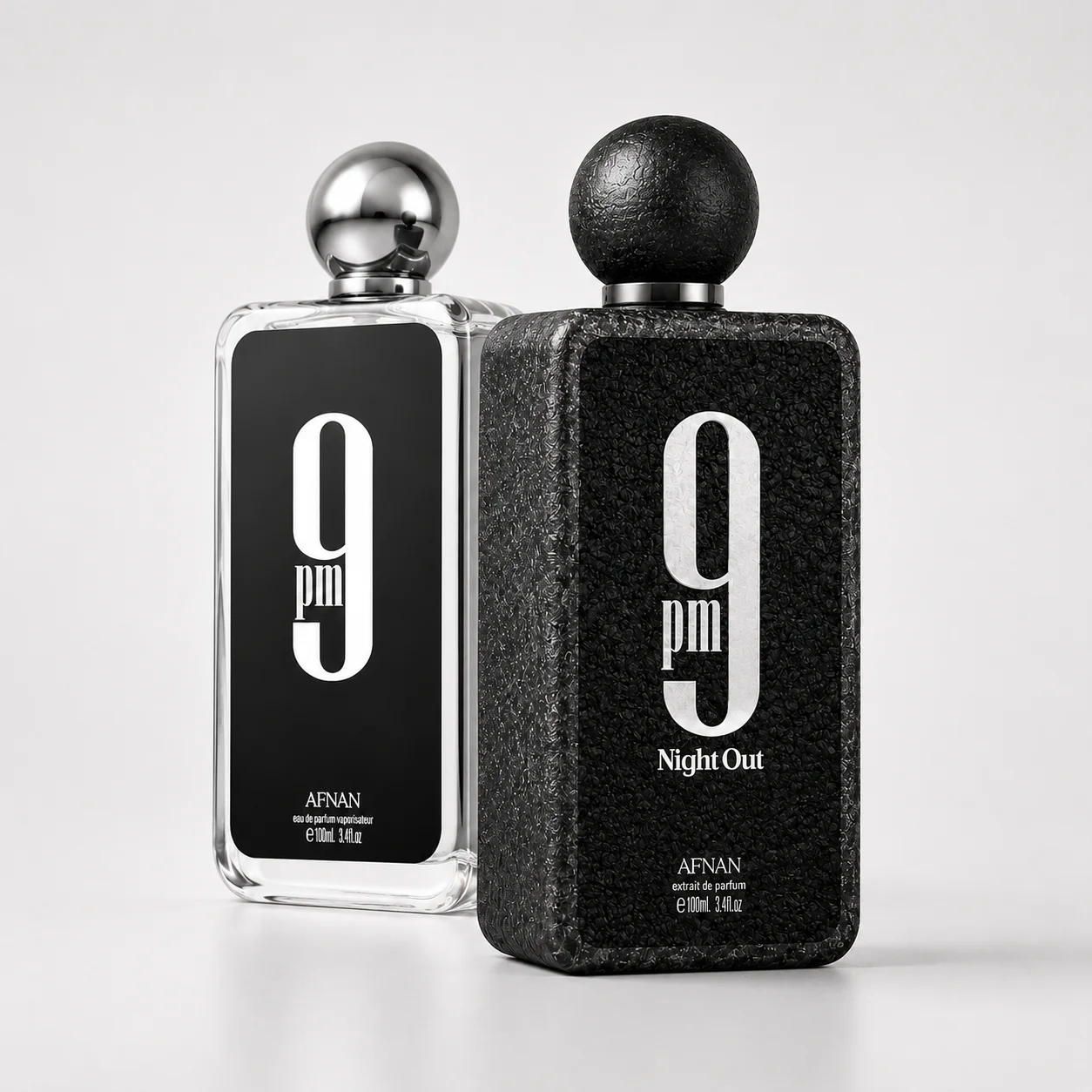 

Afnan 9PM and 9 PM Night Out Eau De Parfum Spray for Men 3.4 oz 100ml New in Box Authentic Valentine's Day