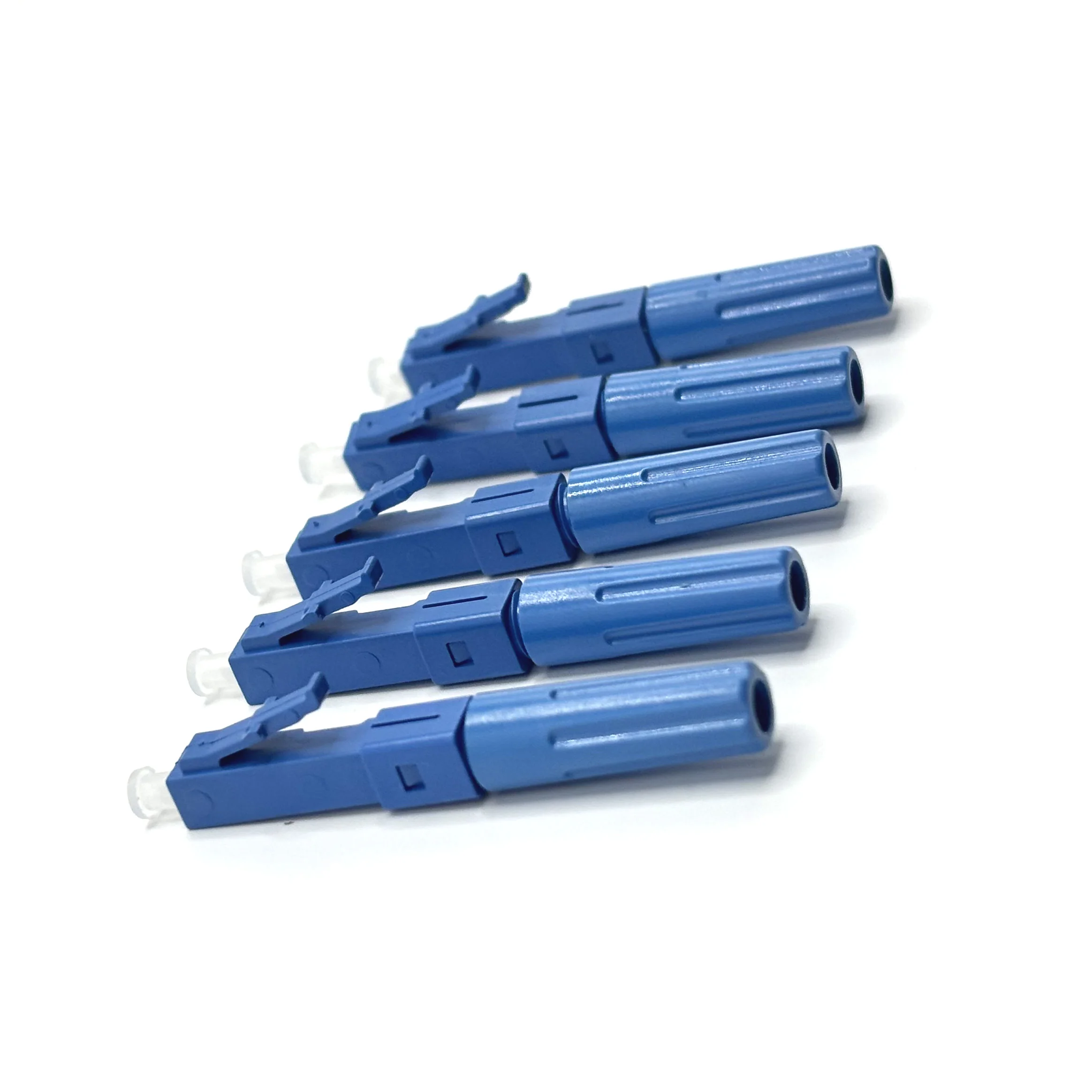 5pcs LC UPC Fiber Optic Quick Connector, Single Mode Fiber Cable Quick Connector LC Fast Connectors Adapter for CATV Network,