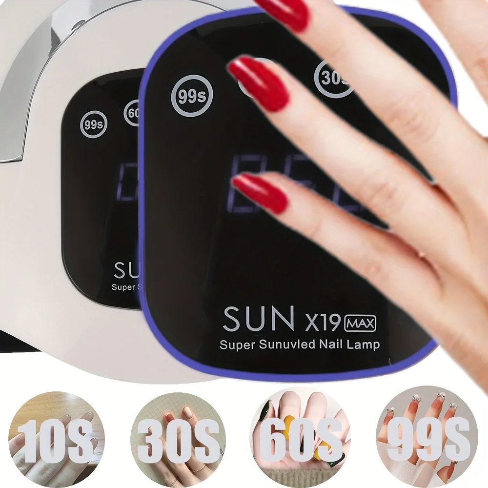 New Big Space LED Nail Curing Lamp For Home Salon Powerful LED Drying Lamps For All Gel Polish Professional Nail Equipment