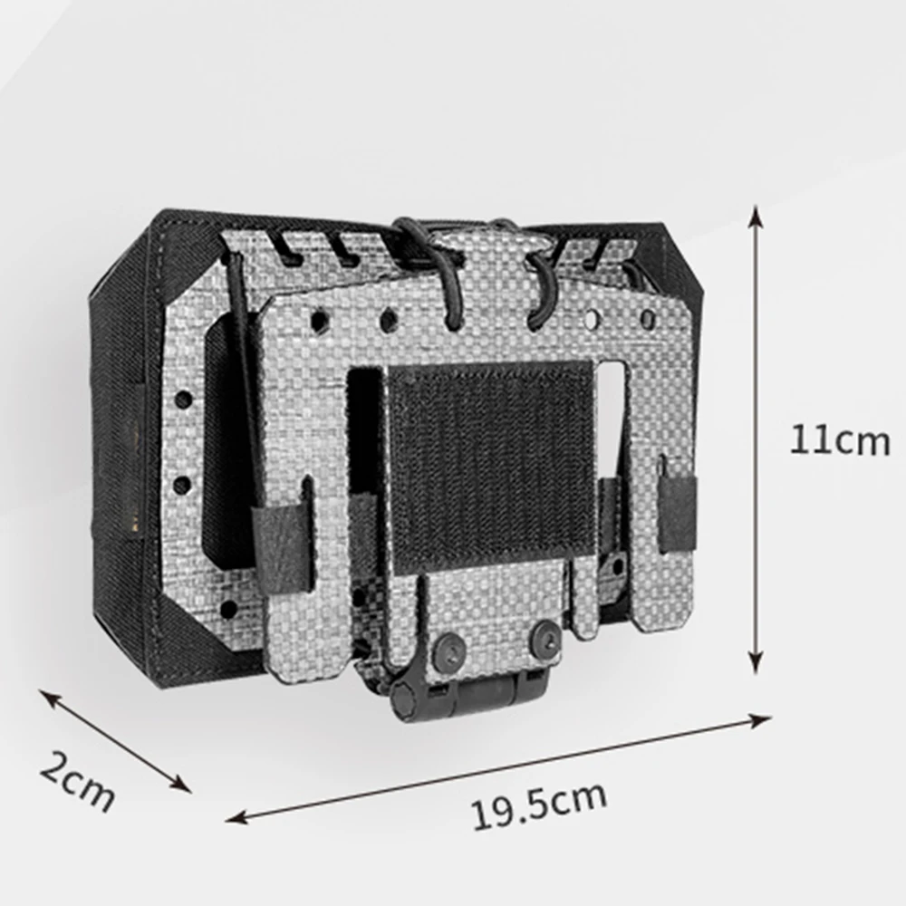 Tactical Folding Navigation Board MOLLE Portable Mobile Phone Holder Hunting Vest Chest Holder for Airsoft Plate Carrier Vest