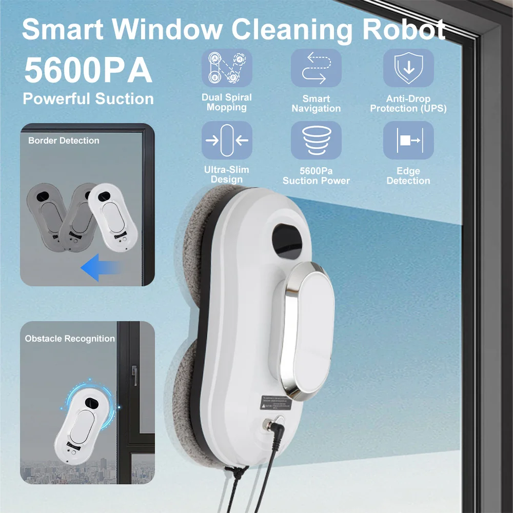 Intelligent Window Cleaning Robot Vacuum Cleaner Auto Clean Glass Windows Washer Window Washing Electric Floor Mops Cleaner