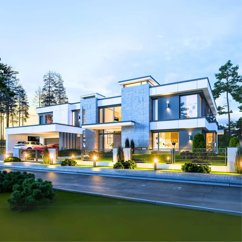 

Modern House Printed Plans 25m x 26m | 5 Bedroom Villa Guide | 543m² Loft & Garage Blueprint Booklet + Free Material List (No Ma