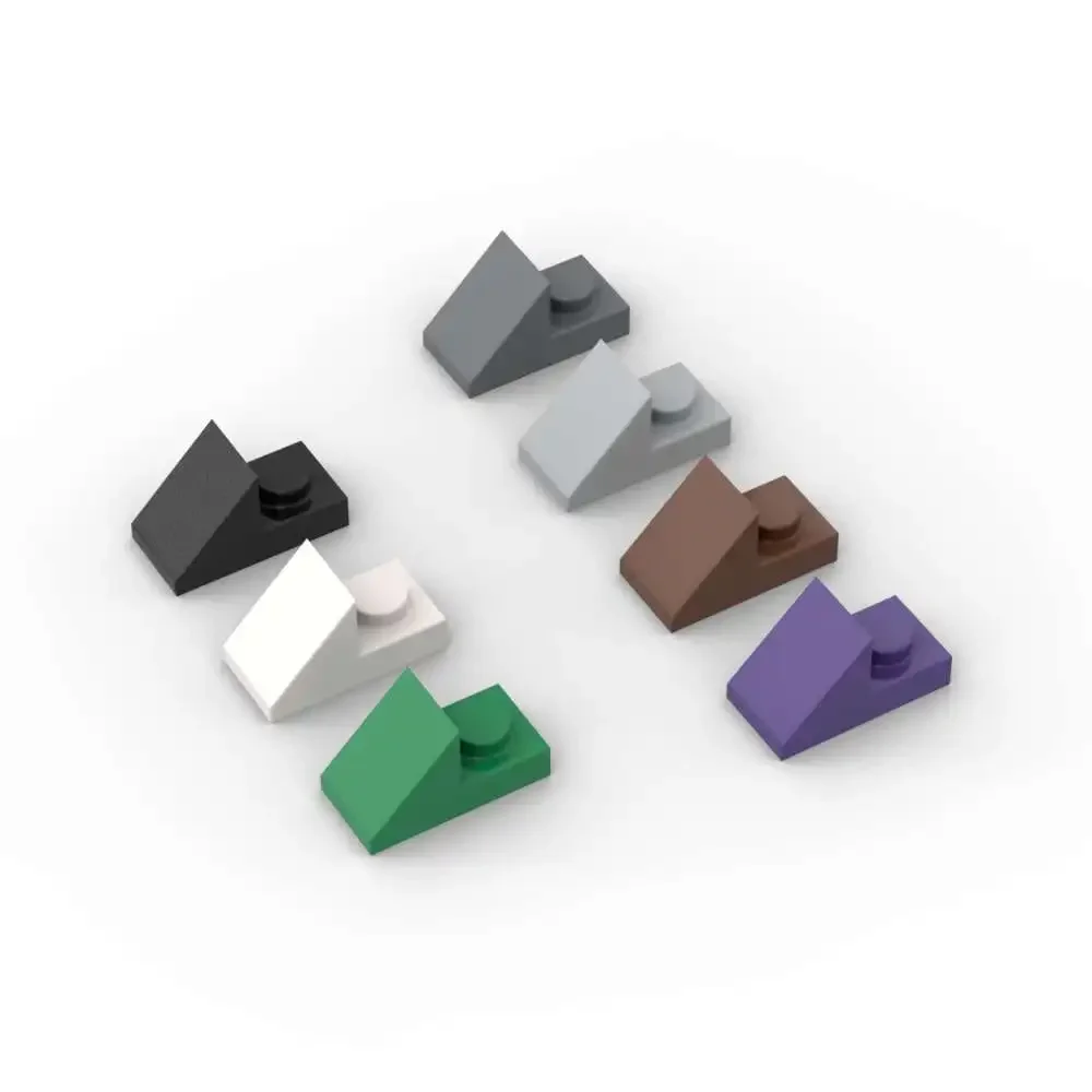 MOC 10 pièces 92946 pente 45 2x1 blocs de construction Kit 15672 briques découpées particules Puzzle idée assembler jouets enfants cadeaux d'anniversaire