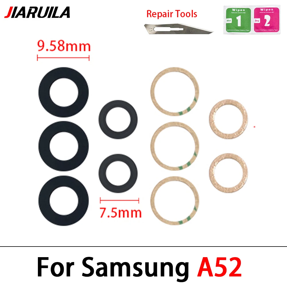 Great Camera Glass For Samsung A03 A05 A05S A13 A14 4G A15 A25 A35 A52 A55 5G Rear Back Camera glass Lens With Glue Adhesive image 6