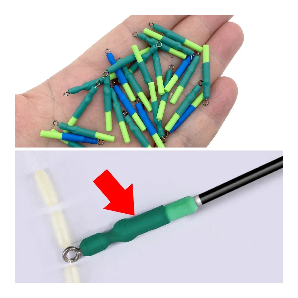 Équipement de pêche de couleur aléatoire, siège flottant étendu, siège flottant coulissant, siège flottant Vertical rotatif, 20 pièces