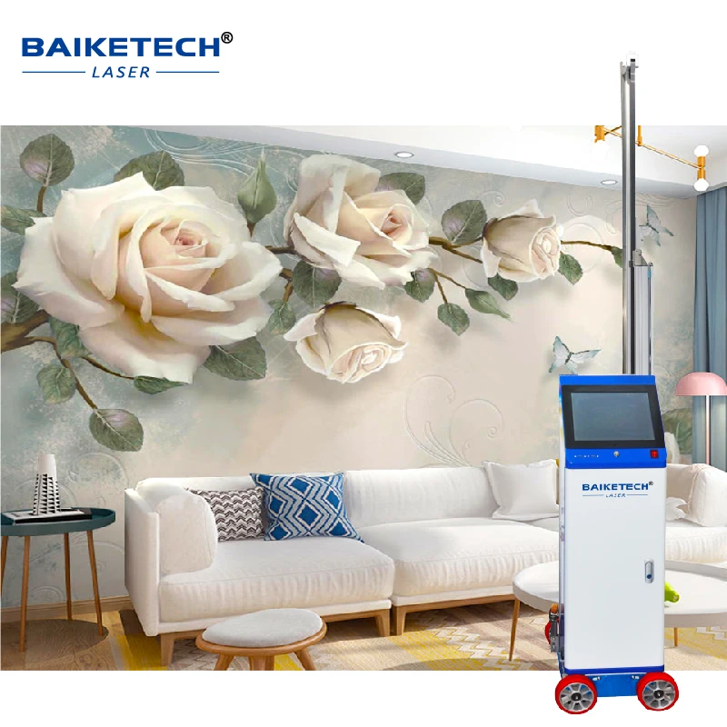 Vertical wall printer machine TH-GW16 Wholesale price water based ink 16 square meter per hour AI vertical wall inkjet printer