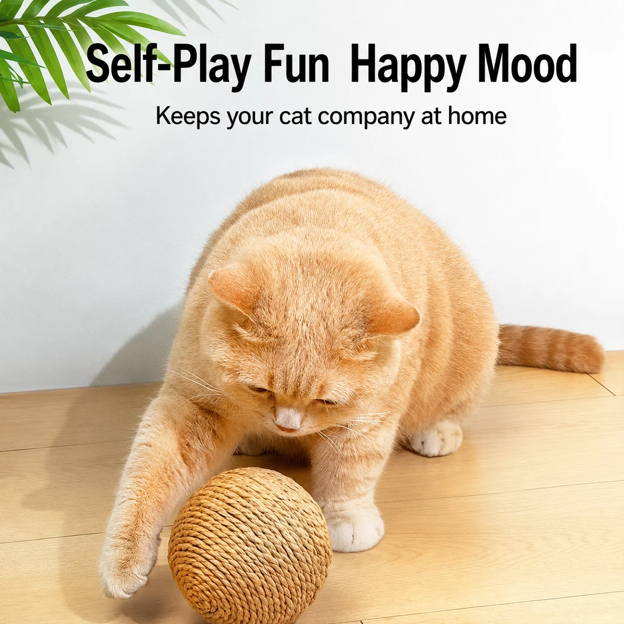 8cm Large Cat Sisal Ball Toy Scratcher Interactive Pet Toy For Indoor Cats Playing Chewing