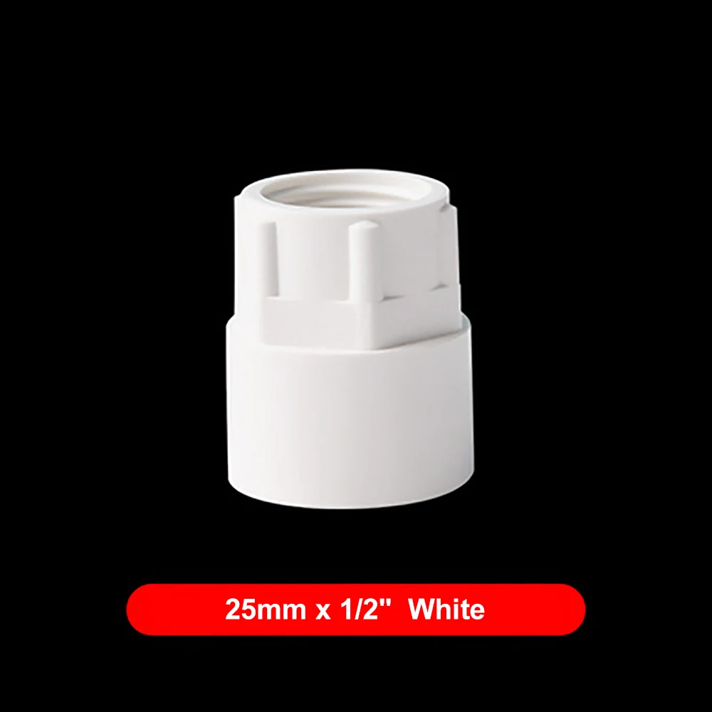 2 Chiếc PVC Kèm Ống Nữ Ren Giảm Đầu Nối Thẳng Tưới Vườn Hồ Cá Cá Adapter