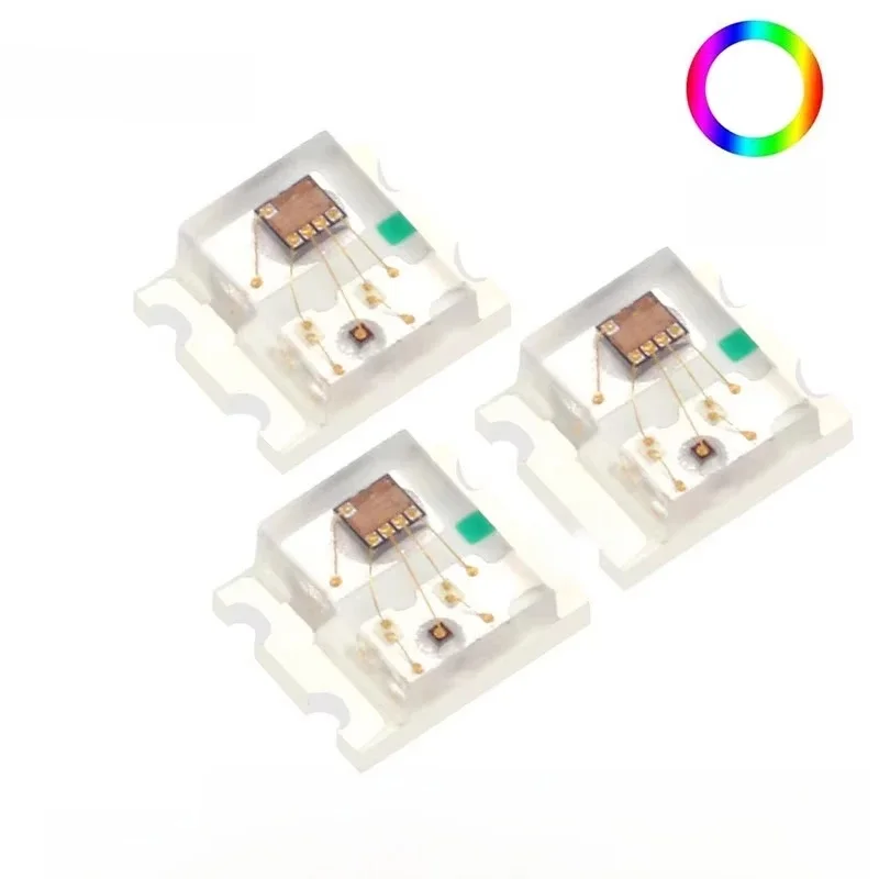 100Pcs/5pcs Flashing LED SMD Diode 0805 RGB Diodo flash Alto Brilho Diod 0807 RGB Flash LED Color Fast Flash Slow Flash — zdjęcie 2