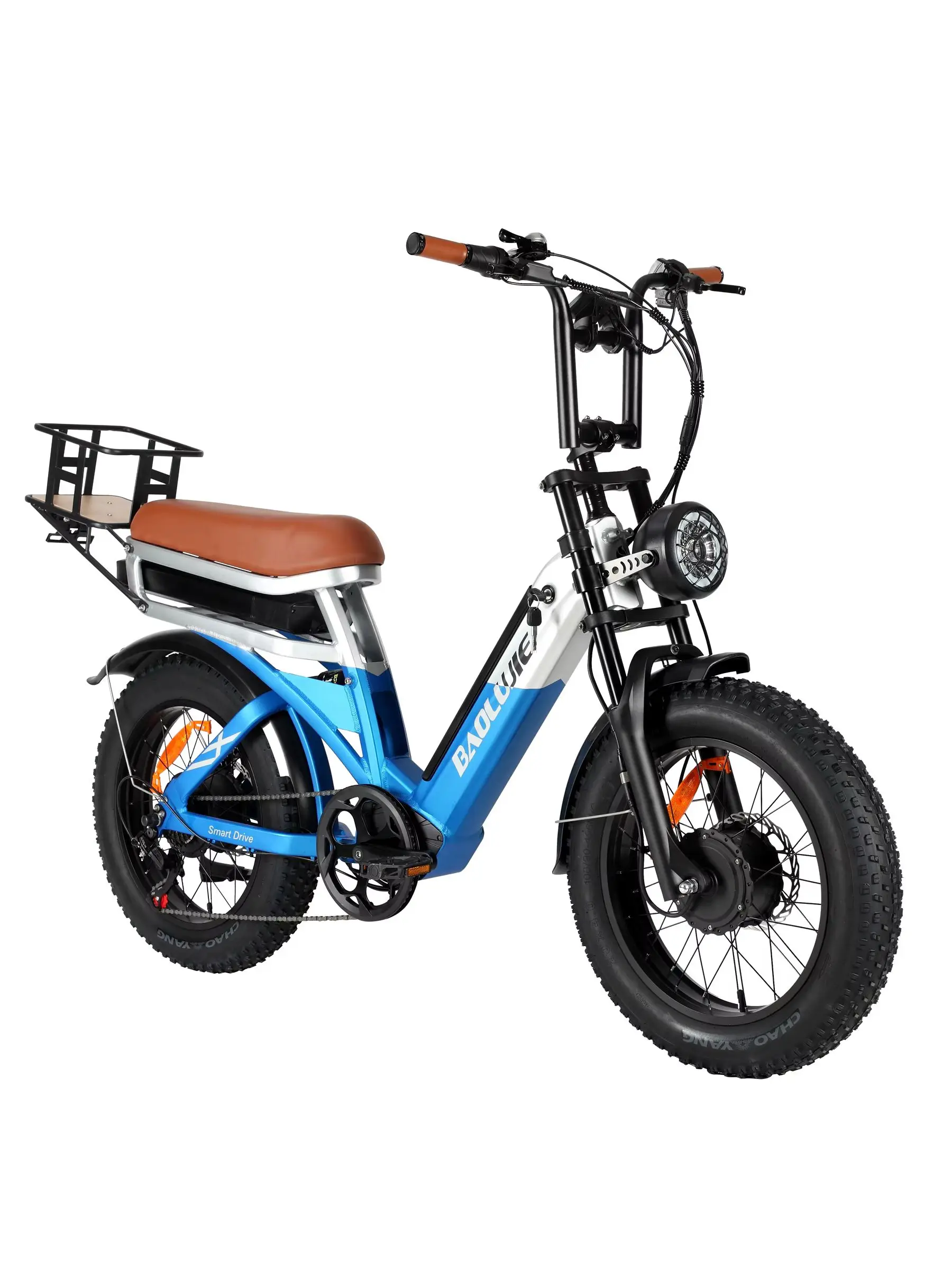 BAOLUJIE DP-2033  adult E-bike 1000W*2 48V15+15Ah battery commute Electric Bike,20-inch Fat Tire E-Mountain bike image 3