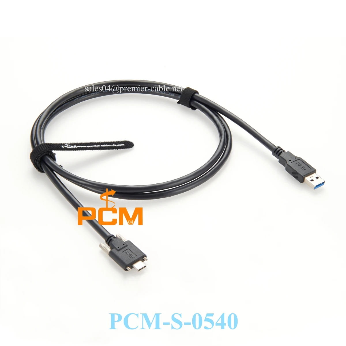 USB 3.0 A to USB C Dual Screw Locking Data Power Cable for Machine Vision Camera ZED 2i Intel RealSense CCD Sensor Sony USB3
