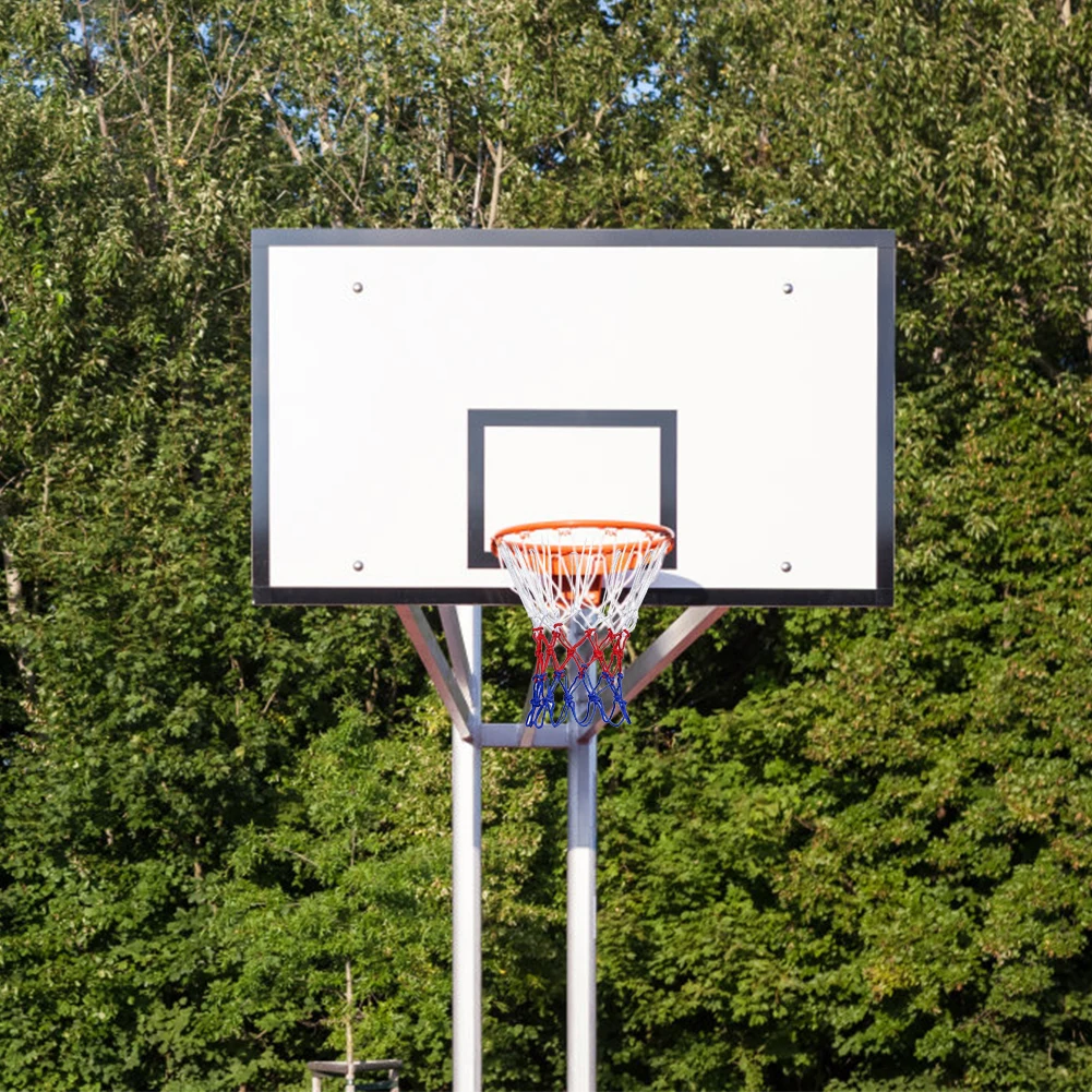 Outdoor Sports Basketball Net Standard Nylon Thread Fit any Basketball Hoop Mesh Net Backboard Rim Ball Pum12 Loops Accessories