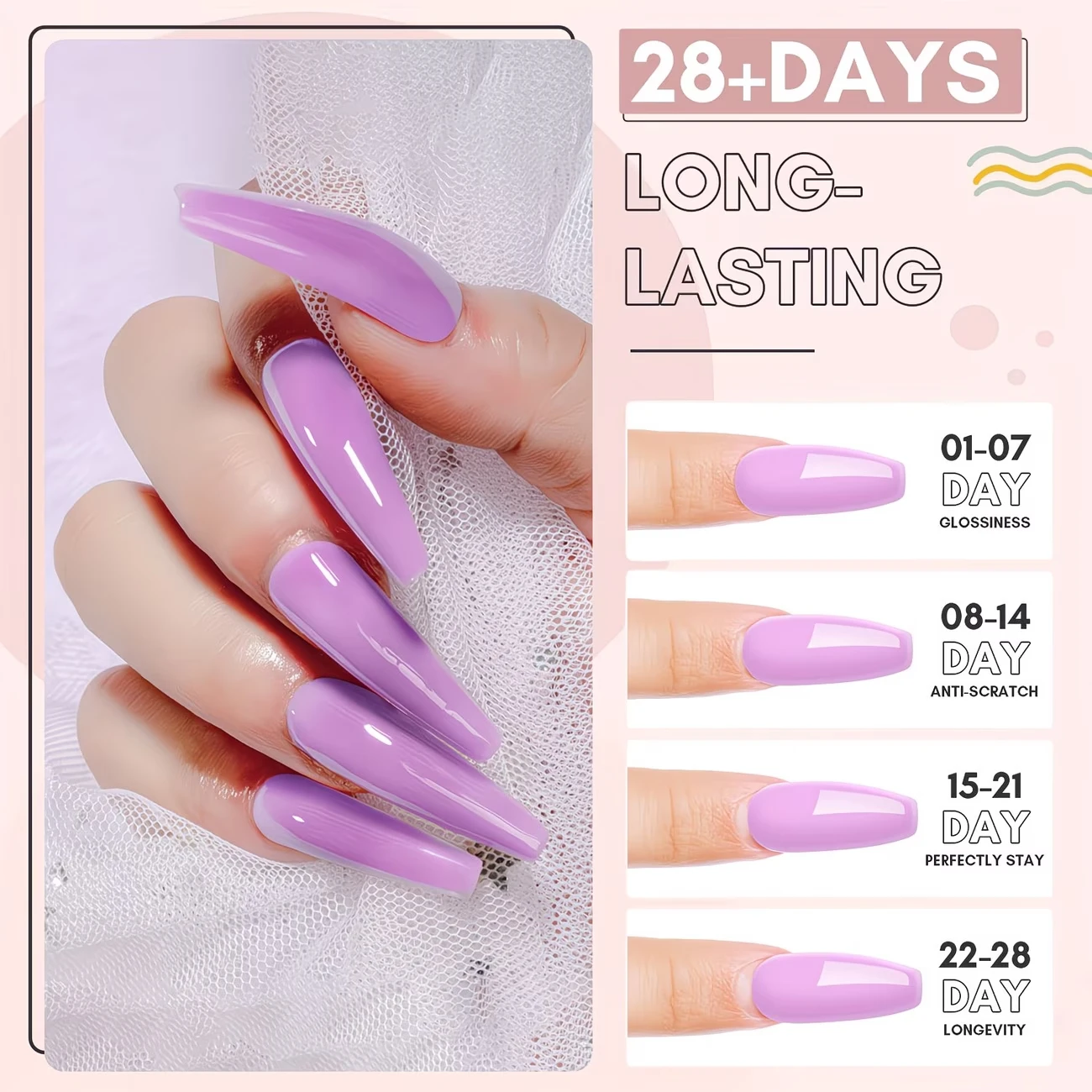 DOULINGDAI 30ml Nagelverlängerungsgel, Poly-Gel für Nagelspitzen und Nagelkunst, Weiß, Transparent, Nude, Perlrosa, Soft Pink für DIY zu Hause. – Detail 3