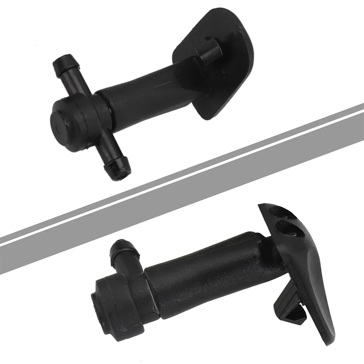 3Pcs Windshield Washer Nozzles 12778850 12778849 Windshield Washer Nozzle Water Spray for Saab 9-3 9-3X 2003-2011
