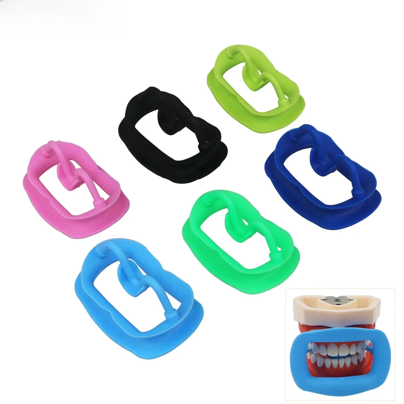 Écarteur de joue dentaire en silicone souple, ouvre-bouche 3D, outils d'orthodontie dentaire, extension de joue, 1PC