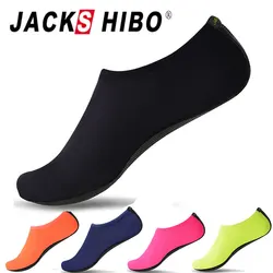 JACKWinterBO-Chaussures d'eau pour femmes, souliers de plage, conception de documents solides, natation de mer, grande taille