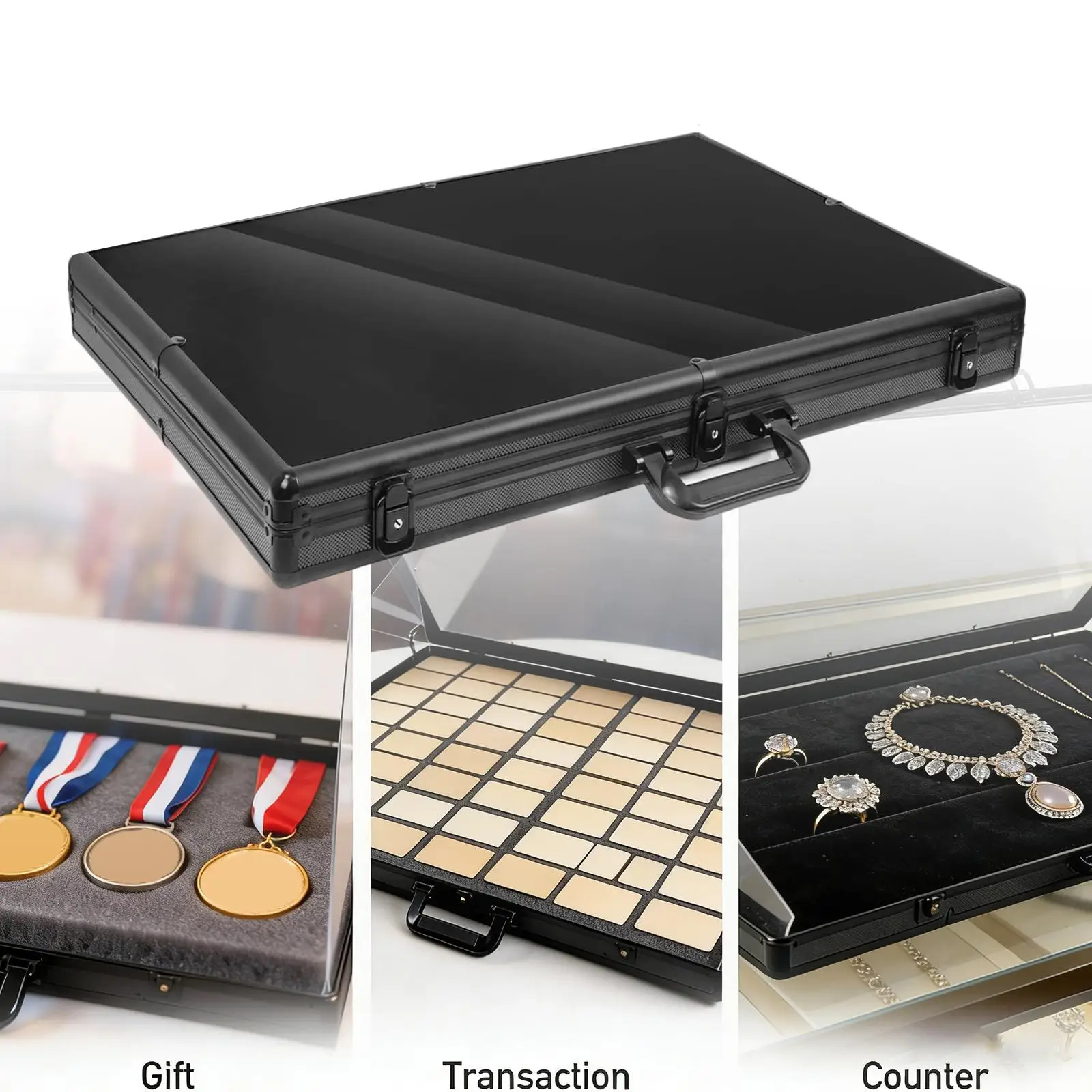 Collection Display Frame Display Cabinet Storage Box Trading Card Display Case Spacious Lockable With Handle Jewelry Display Cas