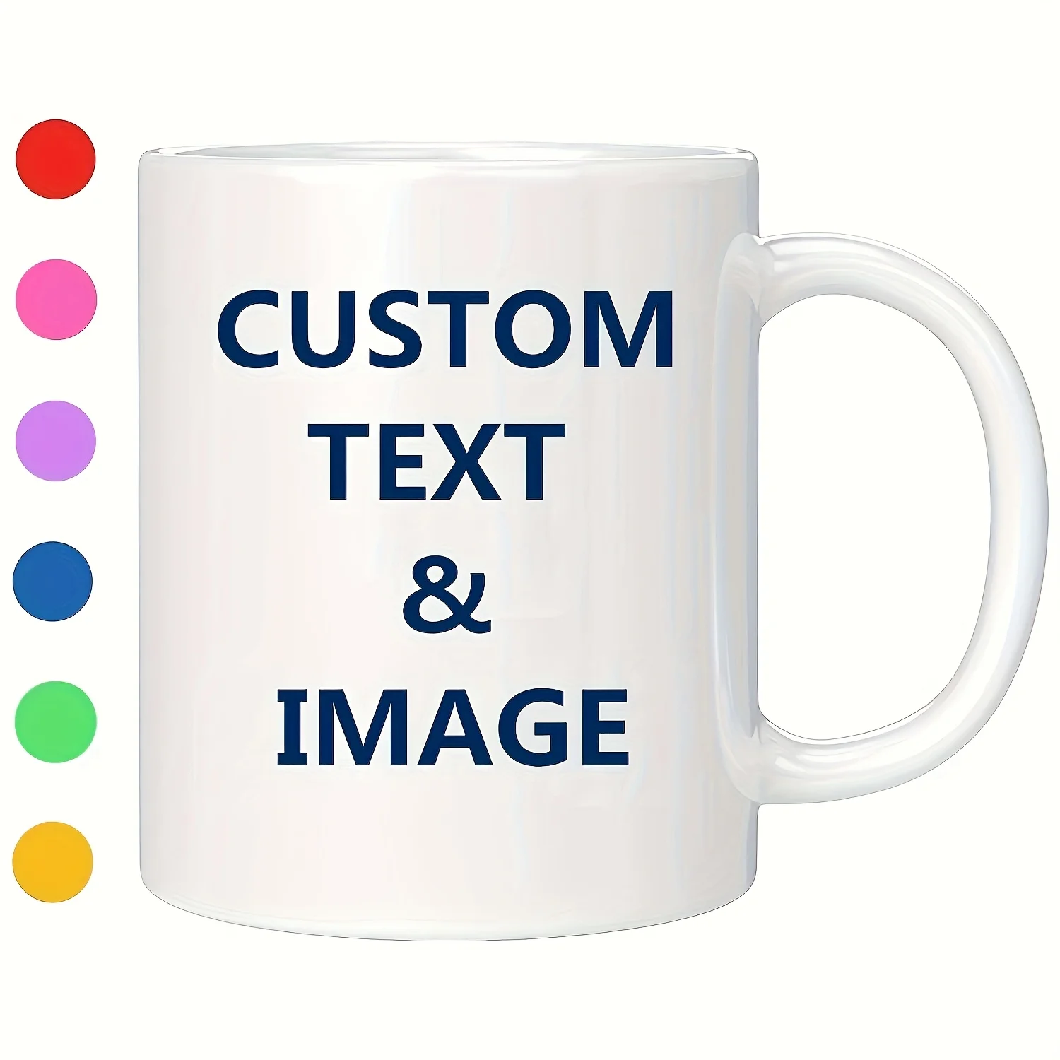 Custom photo coffee mug with pictures, text, and name - a unique gift for mom, boyfriend, girlfriend, or best friend,