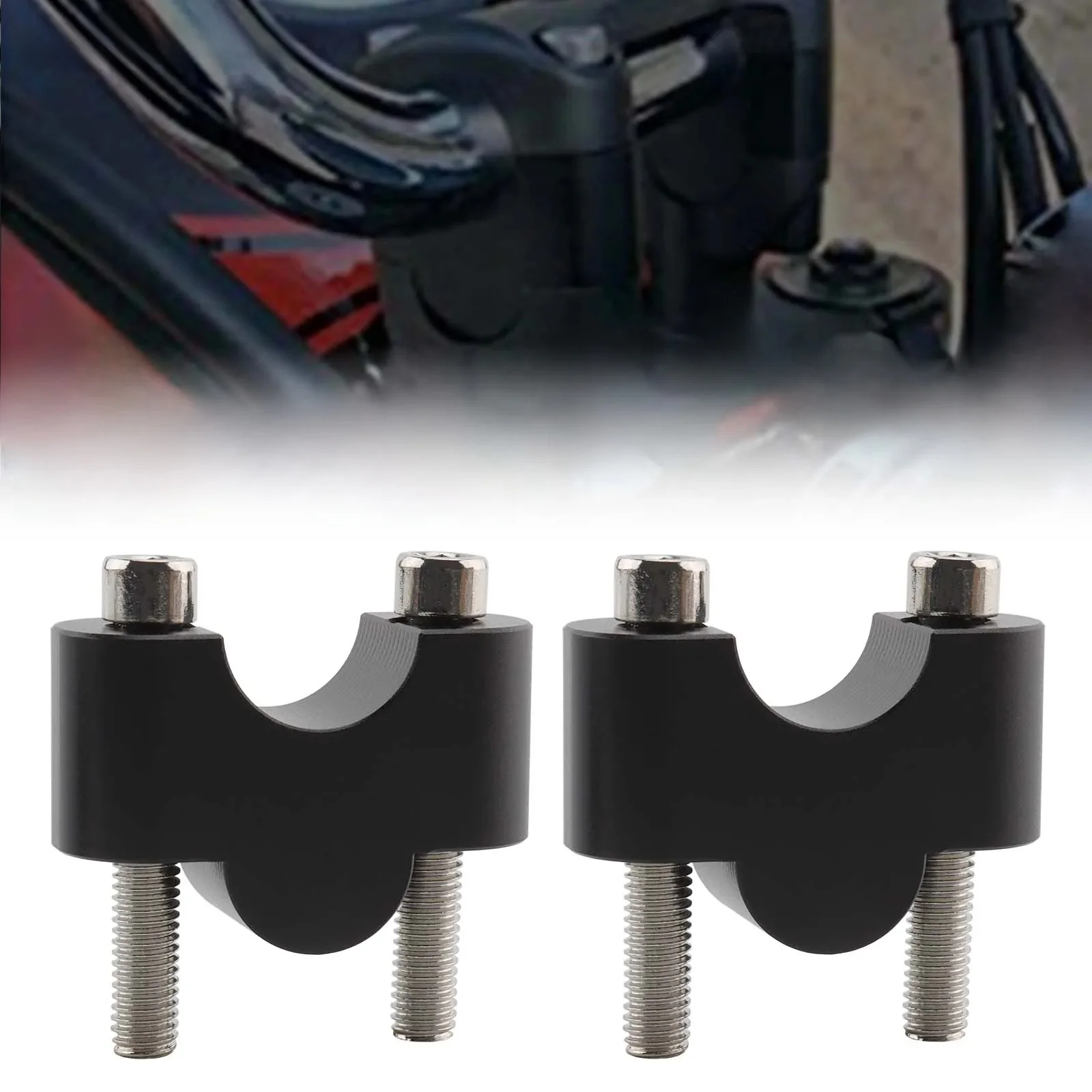 1 para motocykli 28mm 1 1/8" 22mm 7/8" 25.4mm 1" Uchwyt kierownicy Uchwyt kierownicy Uchwyt kierownicy Honda BMW Yamaha Suzuki Uniwersalny — 2