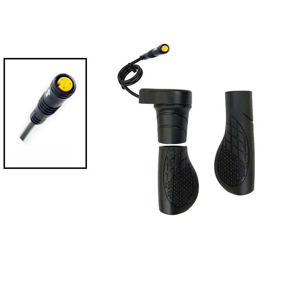 AliExpress 12-72V E-Bike 76X Half Twisting Grip Throttle Left 3 Pin Waterproof Plug Connector For Bafang BBS01 BBS02/BBSHD Electric Bike