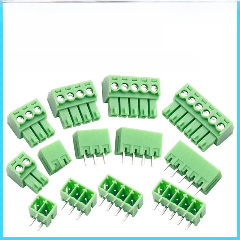 Connecteur KF2EDG 3.5/3.81 2P/3P/4P/5P/6P/8P/12P-16PIN PCB, 10 pièces + prise d'en-tête à broche 3.5mm 3.81mm, pas 15EDGK