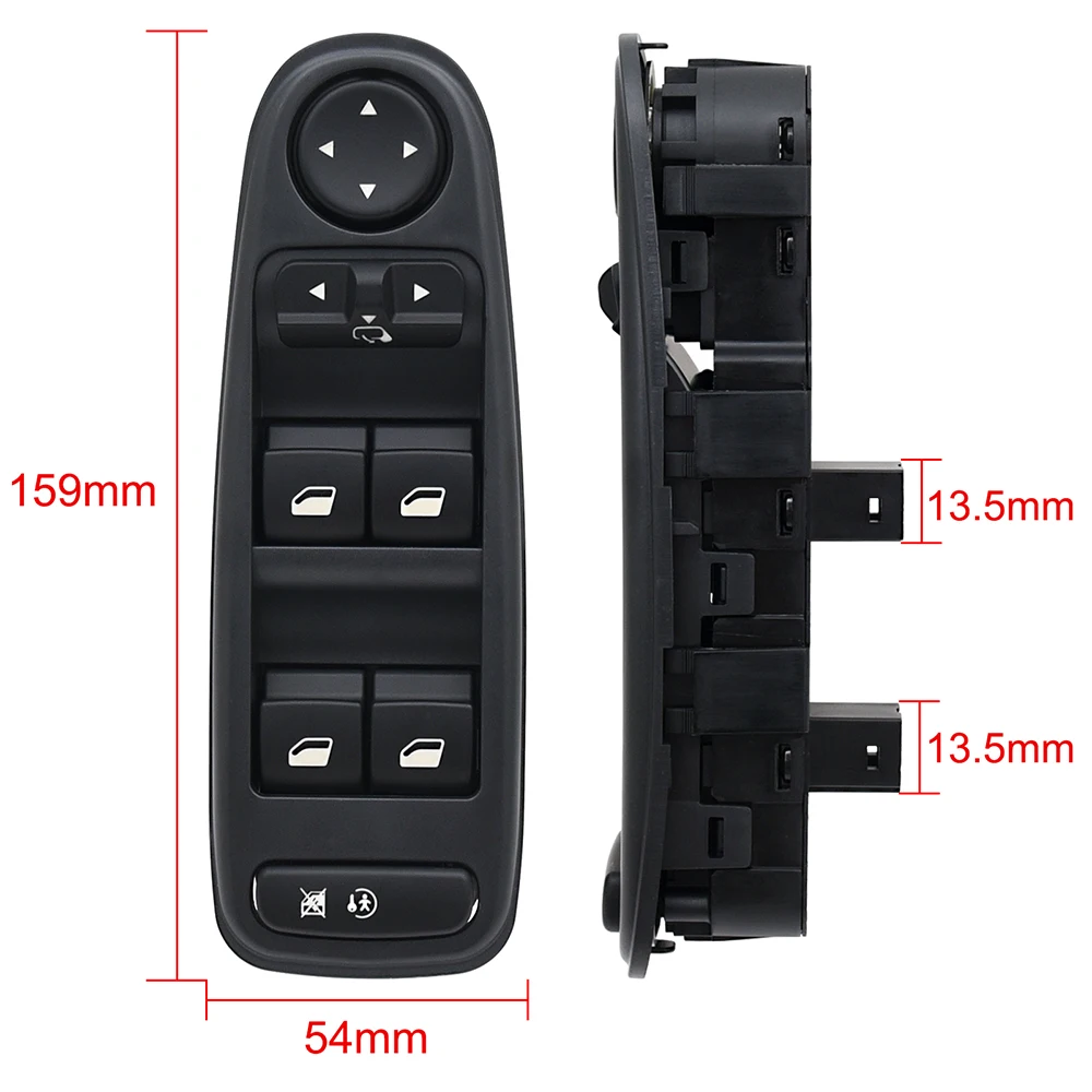 6554YH 6554.YH For Citroen C4 Grand Picasso 2007-2014 Electric Power Window Regulator Master Switch Mirror Control Button