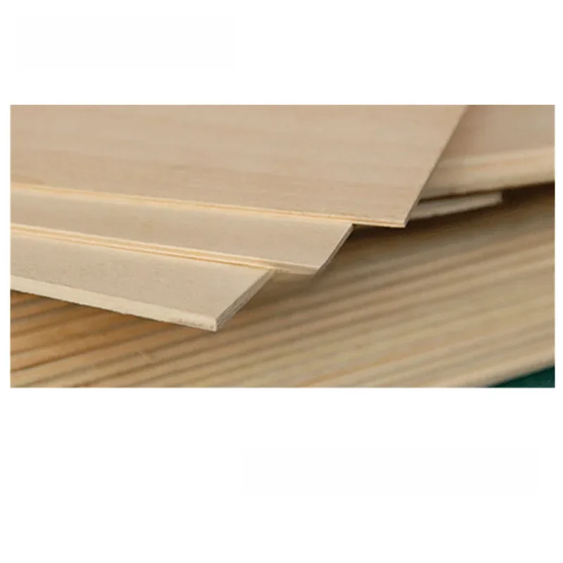Planche de contreplaqué en bois de tilleul, modèle d'aviation de super qualité, panneaux de couches, matériaux de bricolage, 297x210x1/1, 5/2/3/4/5/6mm