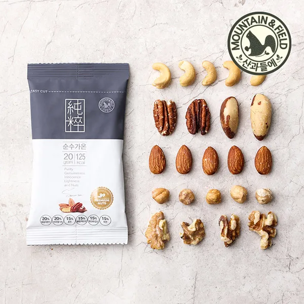 [M&F FOOD] Pure gaon x 90 bags 6 types of nuts almond walnut