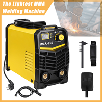 250A Welder Inverter Welding Machine 220V IGBT Electric LCD Welder with Electrode Holder Mask Welding Reds Mini Welder DIY Kits
