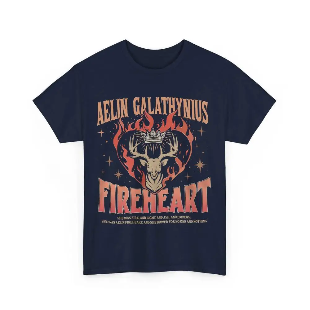 

Throne of Glass Fireheart T-Shirt, Empowering Aelin Ashryver Galathynius Unisex Tee, Fantasy Book Lover Gift