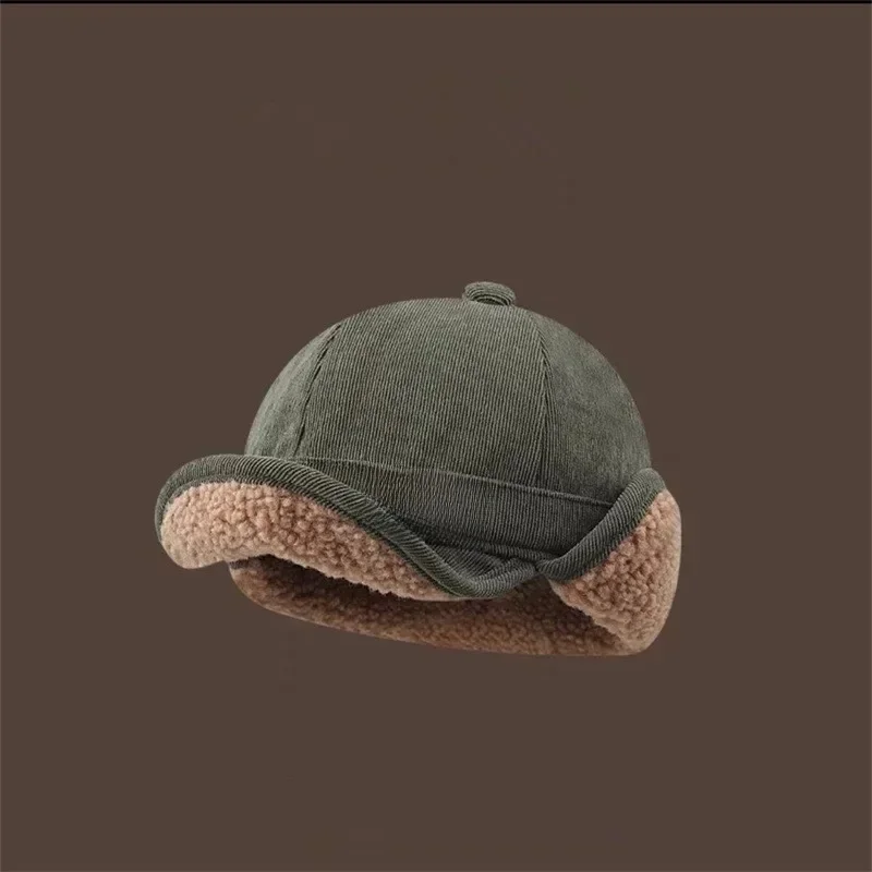AliExpress MAZIAO Sheep wool thickened warm duck tongue ear protection hat for men and women, autumn and winter thickened cycling Lei Feng hat