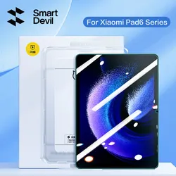 SmartDevil Screen Protector for Xiaomi Pad 6 Pro HD Tempered Glass Film for Mi Pad 5 Pro with Quick Installation Tool Drop-proof