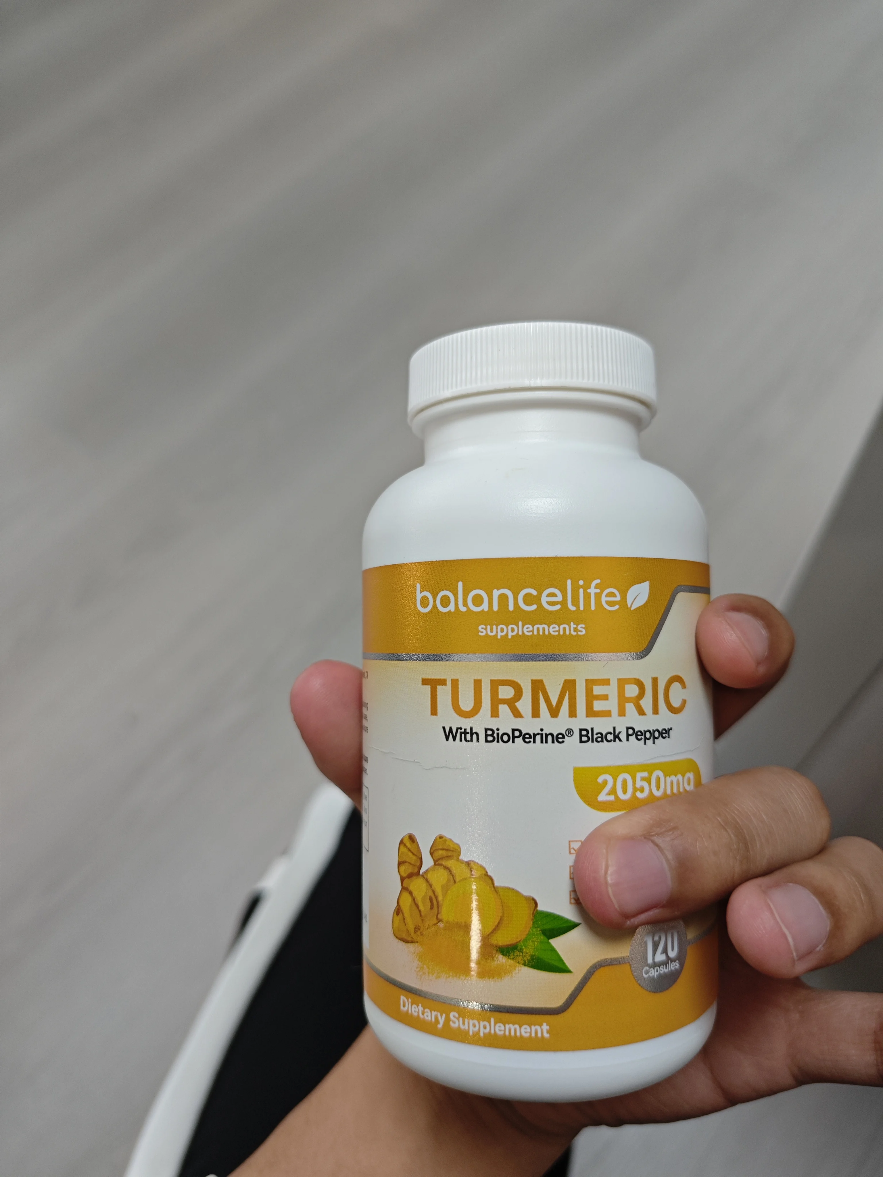 Balance life-curcumina con extracto de pimienta negra, 2050mg, 95% curcuminoides y bioperina