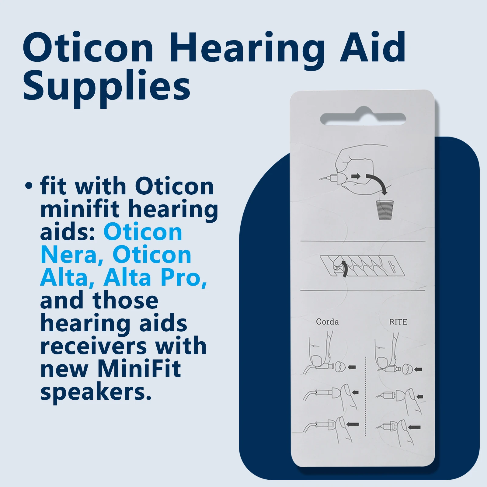 Hearing Aid Domes for Oticon Replacements, Oticon Minifit Open Vent Bass Domes (6 mm）, Universal Domes for Oticon Hearing Aid