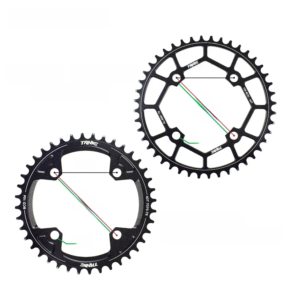 AliExpress UK TANKE 104BCD MTB Chainring Round Narrow Wide Ultralight Mountain Bike 32T 34T 36T 38T 40T 42T 44T